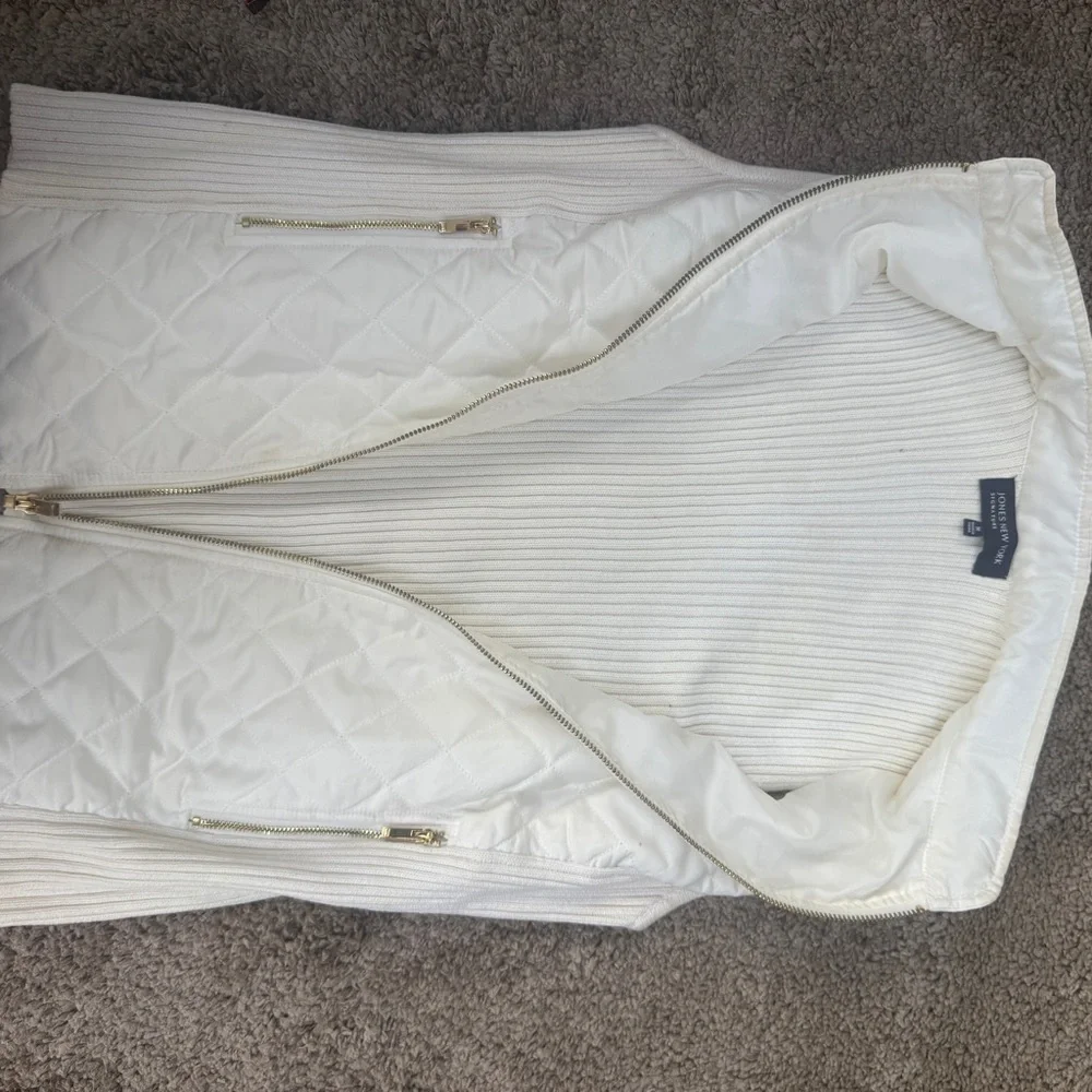 Jones New York Cream Quilted Vest - Picture 5 of 6